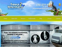 Tablet Screenshot of espacoveterinario.com